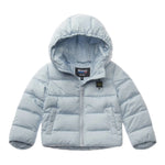 Blauer Giubbino tinta unita con Cappuccio E Zip Azzurro per Neonato 25WBBXC02452X AZZURRO BLAUER 
