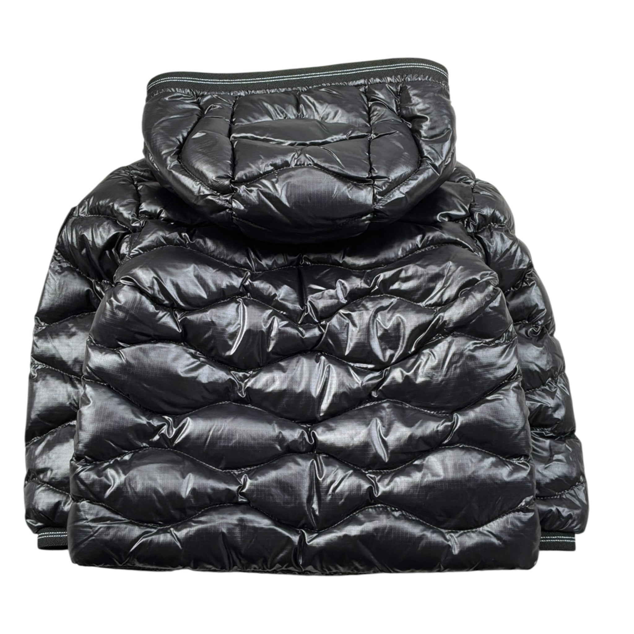 Blauer Giubbino tinta unita con Zip E Cappuccio Nero per Neonato 25WBBXC02456 NERO BLAUER 