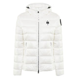 Blauer Giubbino tinta unita con Zip E Cappuccio Bianco per Bambina 25WBLC02391 BIANCO BLAUER 