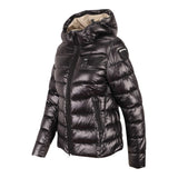 Blauer Giubbino tinta unita con Zip E Cappuccio Nero per Bambina 25WBLGC023911 NERO BLAUER 