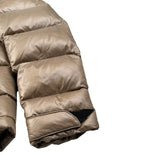 Blauer Giubbino tinta unita con Zip E Cappuccio Beige per Bambino 25WBLKC02427 BEIGE BLAUER 