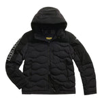 Blauer Giubbino tinta unita con Zip E Cappuccio Nero per Bambino 25WBLKC02451J NERO BLAUER 