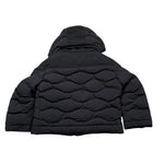 Blauer Giubbino tinta unita con Zip E Cappuccio Nero per Neonato 25WBLKC02451X NERO BLAUER 