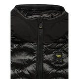 Blauer Giubbino tinta unita con Cappuccio Nero per Bambino 25WBLKC08440 NERO BLAUER 