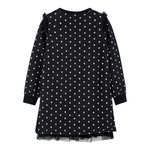 Boboli Abito Manica Lunga tinta unita Nero per Bambina 415077 NERO BOBOLI 