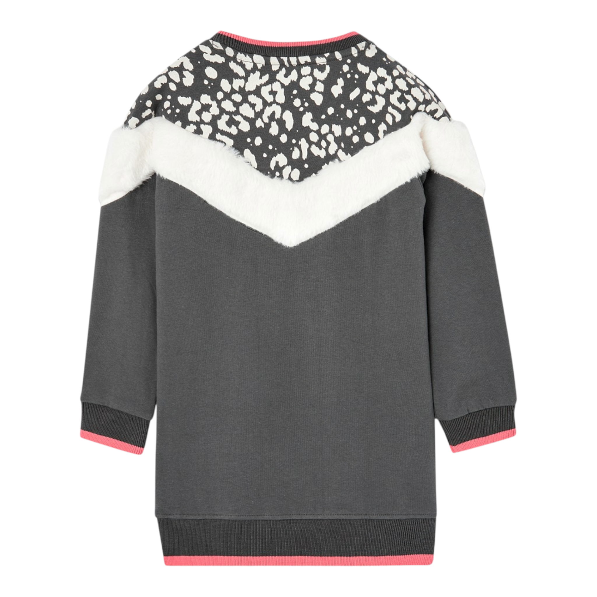 Boboli Abito Felpa tinta unita Grigio per Bambina 417024 GRIGIO BOBOLI 