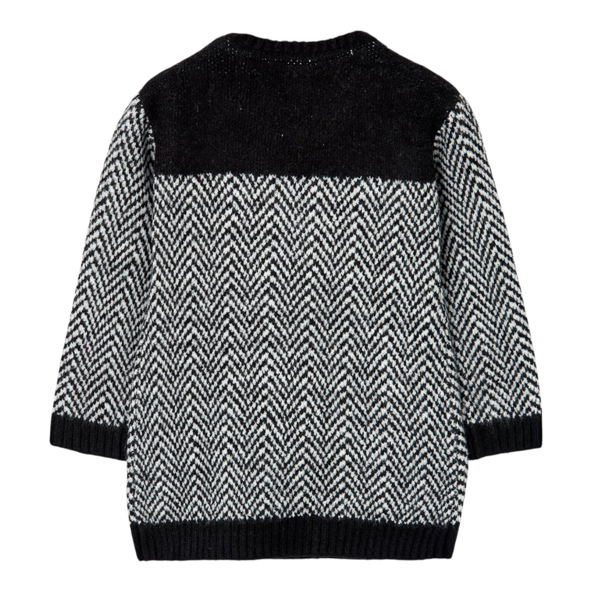 Boboli Abito Manica Lunga Stampa Fantasia Nero per Bambina 437082 NERO BOBOLI 