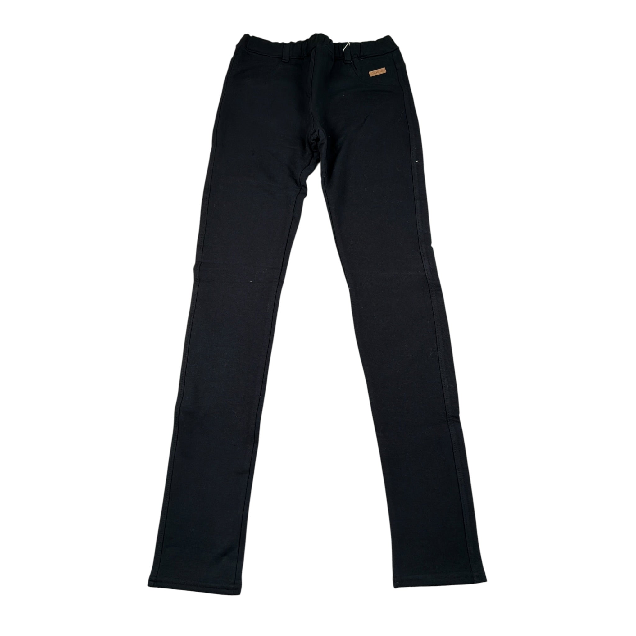 Boboli Pantalone tinta unita con Elastico In Vita Nero per Bambina 498023 NERO BOBOLI 