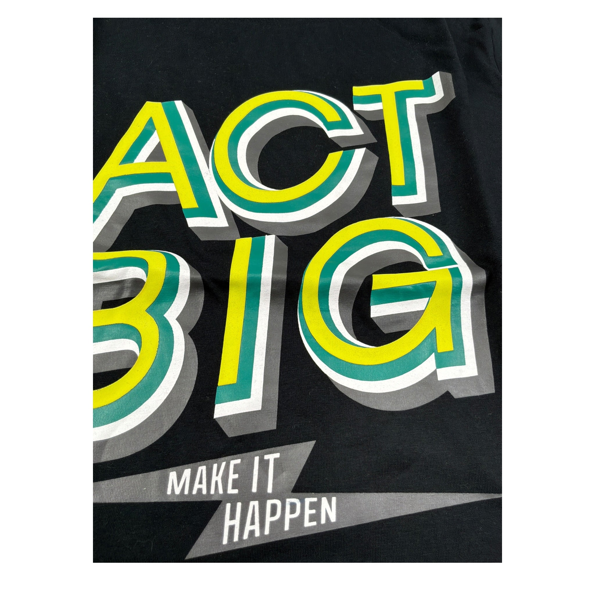 Boboli Shirt Girocollo tinta unita con Stampa Nero per Bambino 513223 NERO BOBOLI 