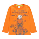 Boboli Shirt Girocollo tinta unita con Stampa Arancione per Bambino 523022 ARANCIONE BOBOLI 