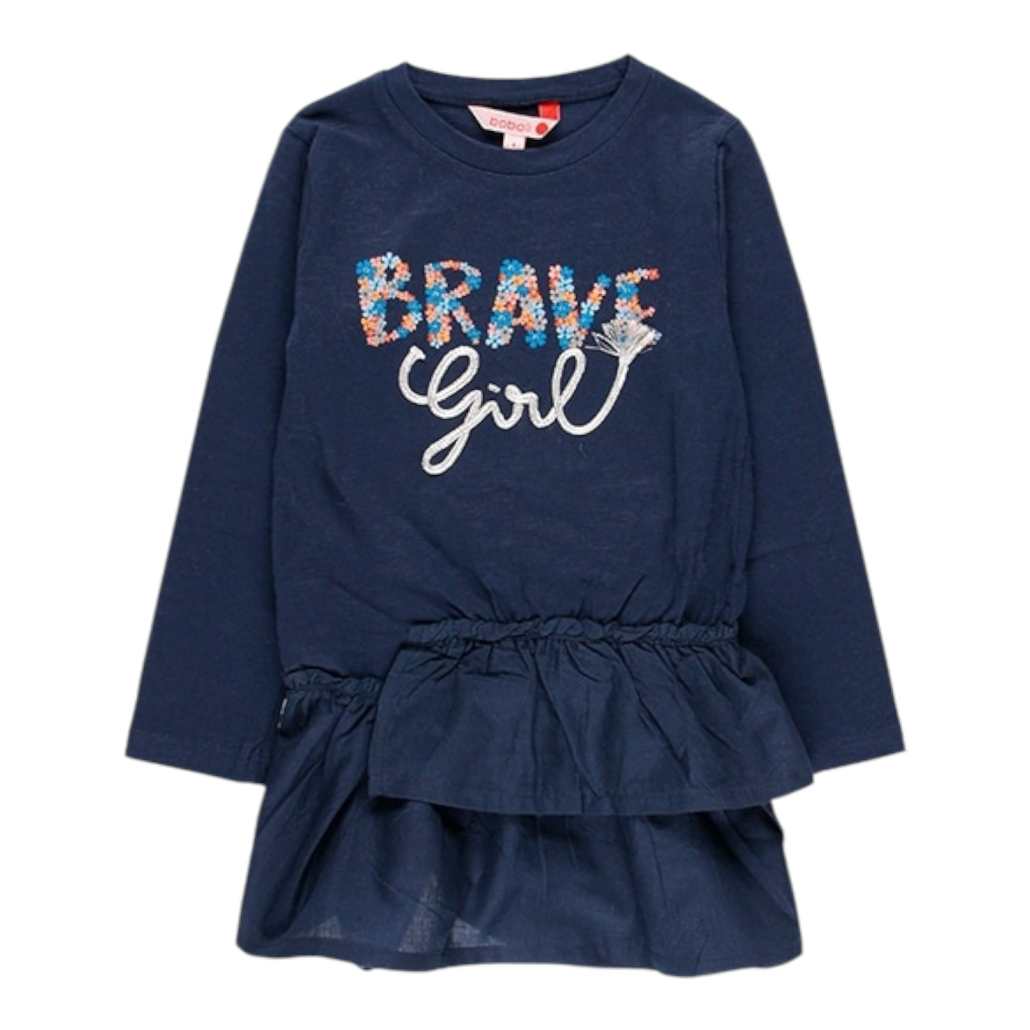 Boboli Abito Felpa con Cappuccio tinta unita Blu per Bambina ABTBBLI BLU BOBOLI 