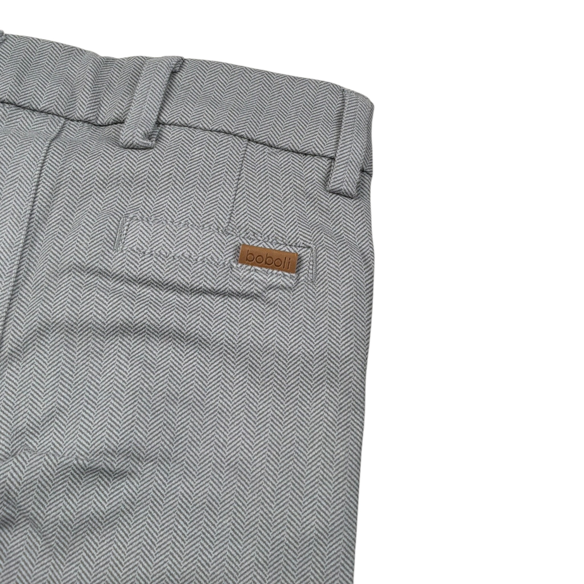 Boboli Pantalone tinta unita con Giorvita Regolabile Grigio per Neonato PTNBB GRIGIO BOBOLI 