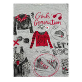 Boboli Shirt Girocollo tinta unita con Stampe Grigio per Bambina SHTBBOLI GRIGIO BOBOLI 