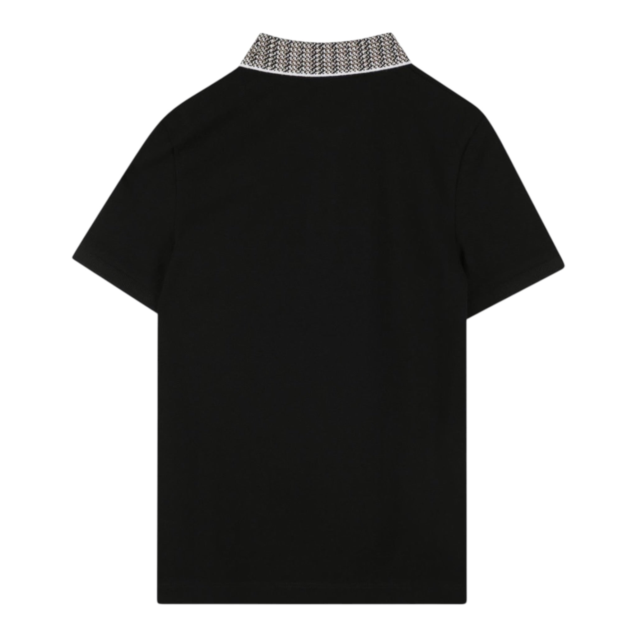 Boss Polo tinta unita con Colletto In Contrasto Nero per Bambino J52341 NERO BOSS 
