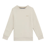 Boss Felpa tinta unita con Stampa Beige per Bambino J52348 BEIGE BOSS 