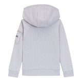 Boss Felpa tinta unita con Cappuccio Grigio per Bambino J52354 GRIGIO BOSS 