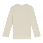 Boss Shirt Girocollo tinta unita con Stampa Beige per Bambino J52365 BEIGE BOSS 