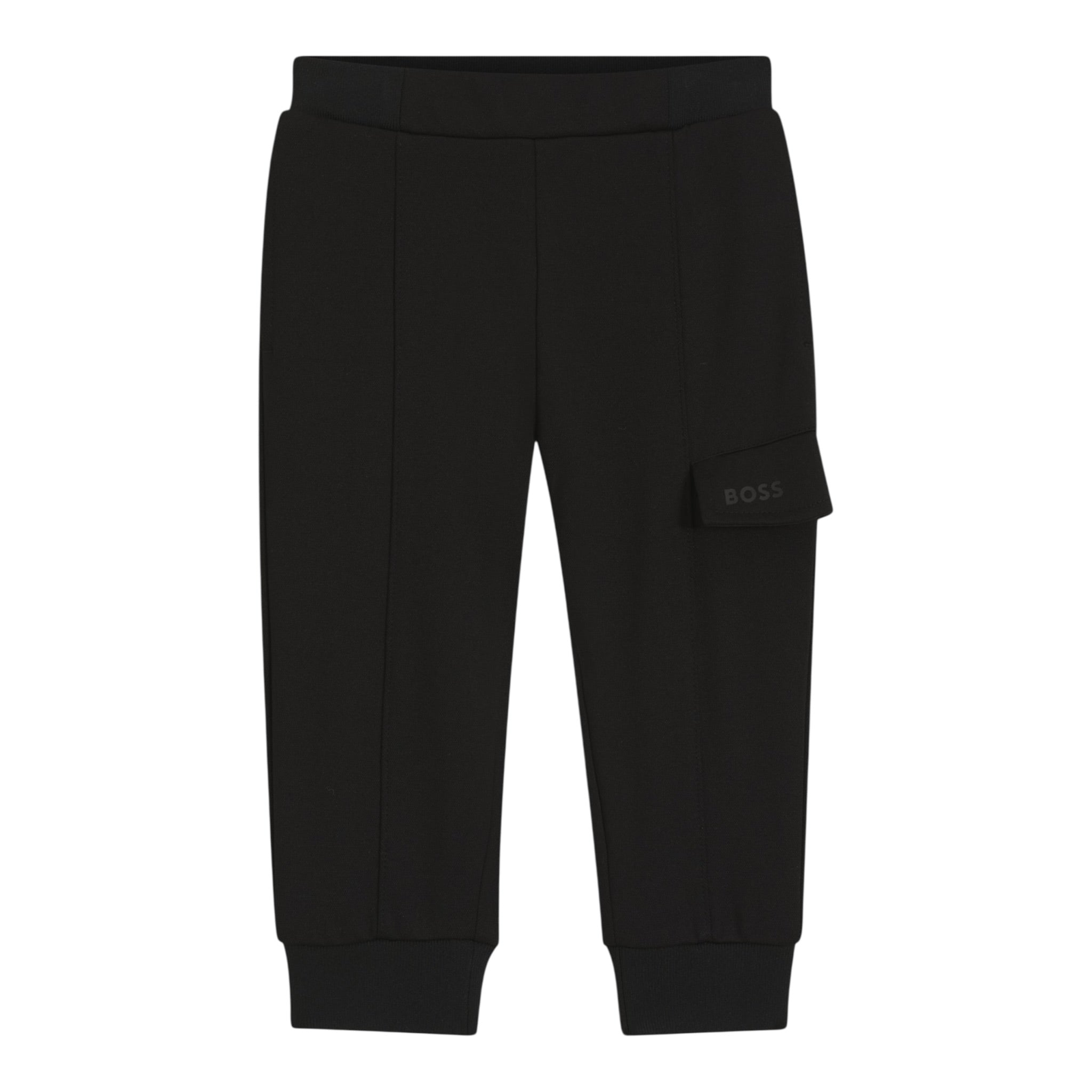 Boss Pantalone tinta unita Modello Tuta Nero per Neonato J52436 NERO BOSS 