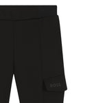 Boss Pantalone tinta unita Modello Tuta Nero per Neonato J52436 NERO BOSS 