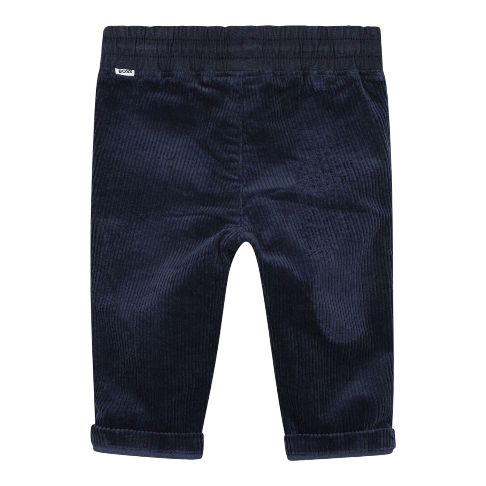Boss Pantalone tinta unita In Camoscio Blu per Neonato J52438 BLU BOSS 