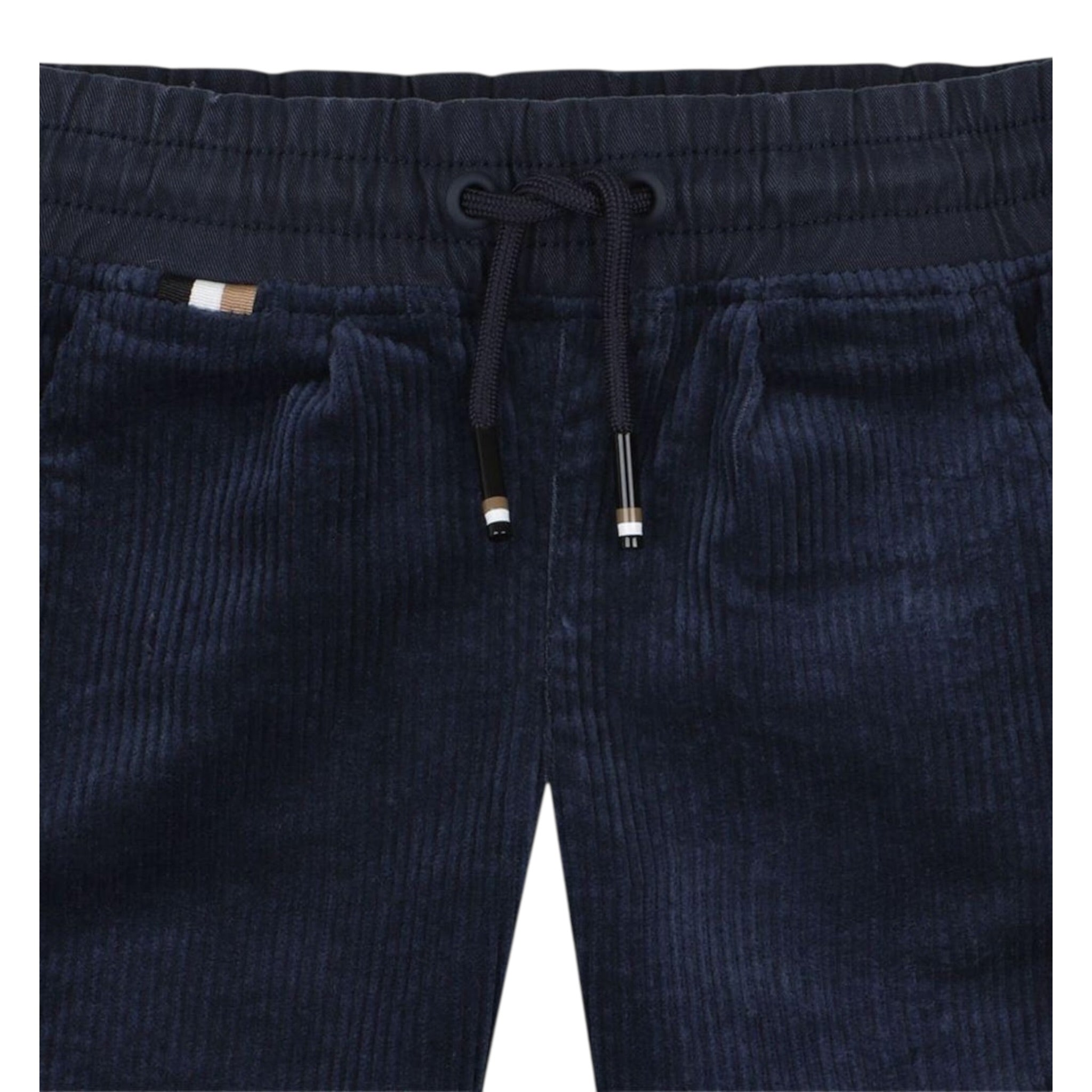 Boss Pantalone tinta unita In Camoscio Blu per Neonato J52438 BLU BOSS 