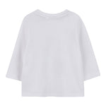 Boss Shirt Girocollo tinta unita con Stampa Bianco per Bambino J52472 BIANCO BOSS 