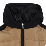 Boss Giubbino Tricolore con Zip E Cappuccio Beige per Neonato J52477X BEIGE BOSS 