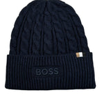Boss Cappello tinta unita con Logo Blu per Neonato J52624 BLU BOSS 