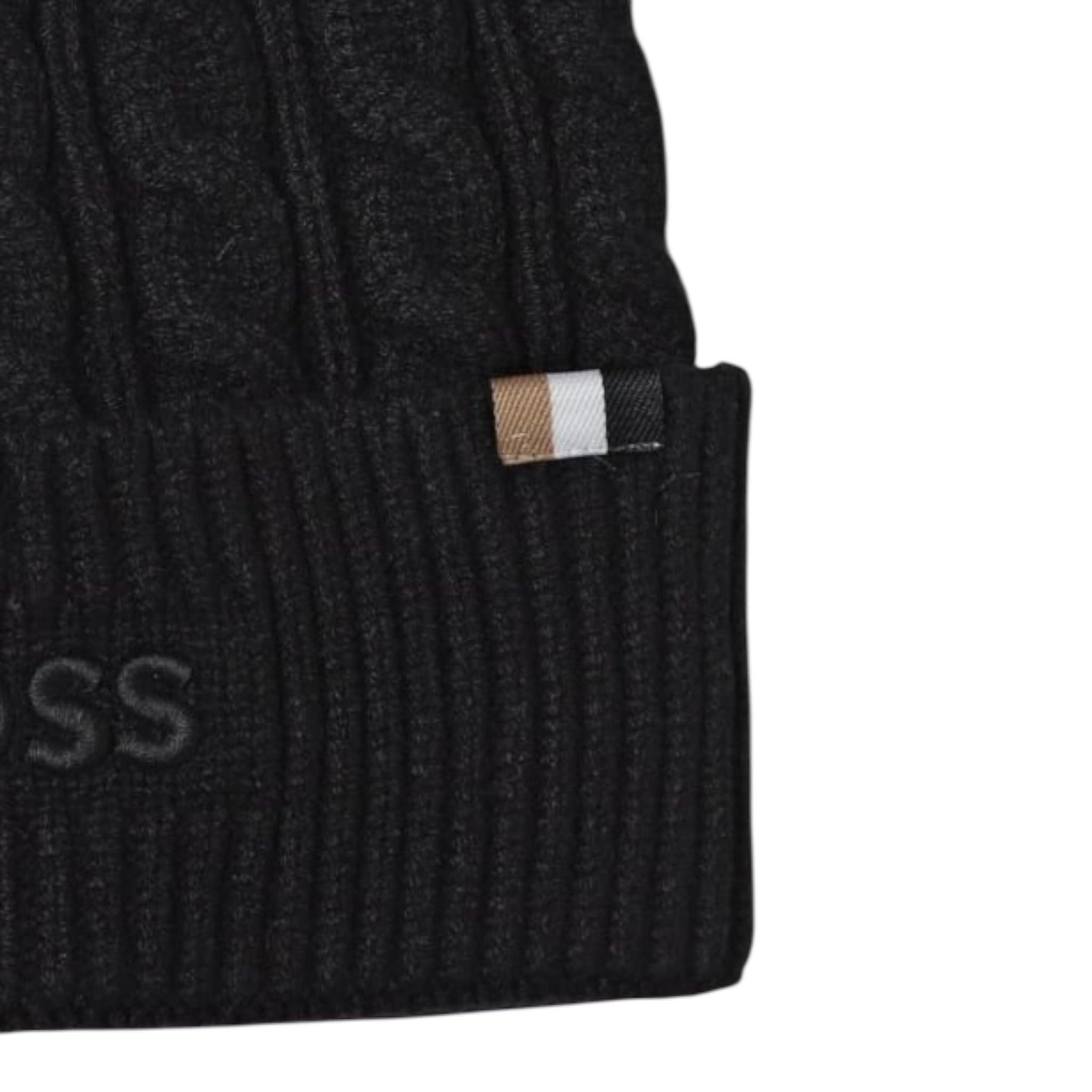 Boss Cappello tinta unita con Logo Nero per Bambino J52624J NERO BOSS 