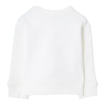 Burberry Felpa Chiusa Girocollo tinta unita con Stampa Bianco per Neonato 810918 BIANCO BURBERRY 
