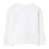 Burberry Felpa Chiusa Girocollo tinta unita con Stampa Bianco per Neonato 810918 BIANCO BURBERRY 