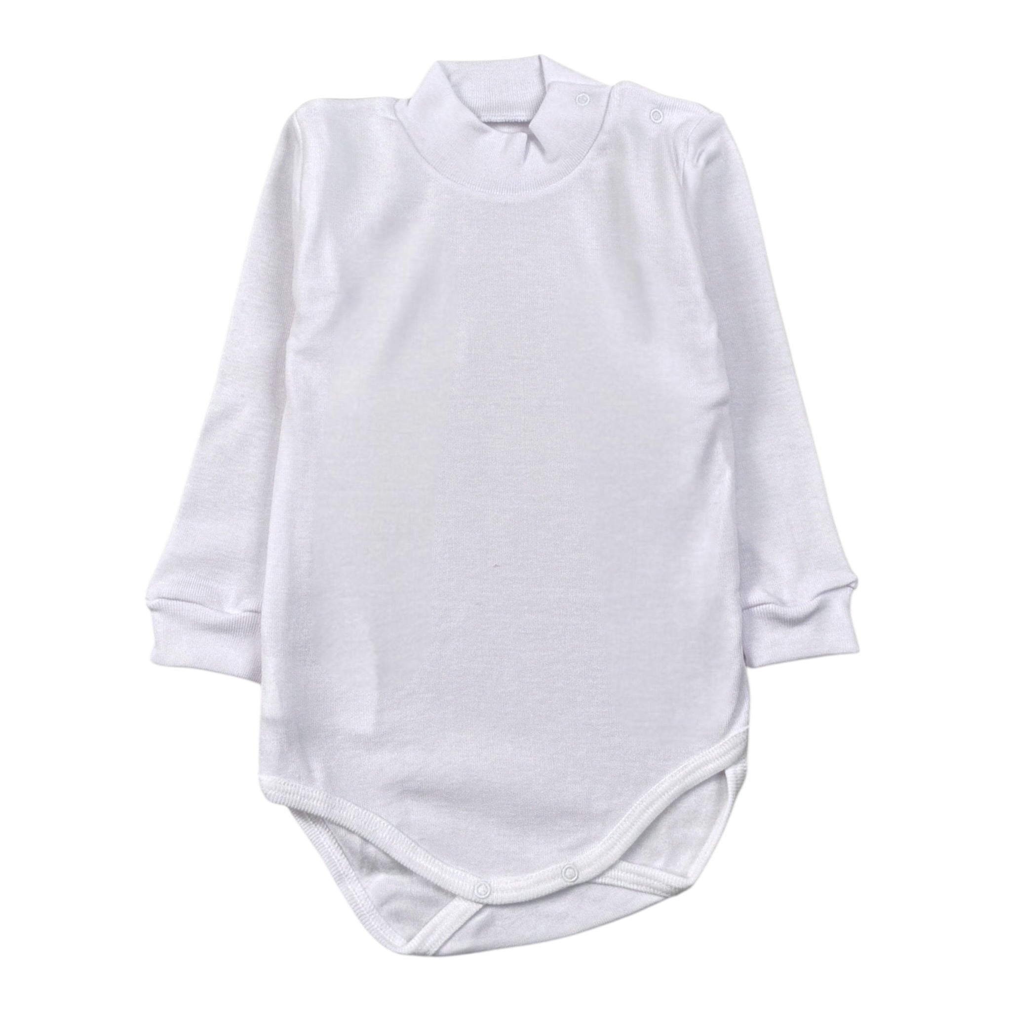Calamaro Body tinta unita Mezzo Collo Bianco per Neonata 01210X BIANCO CALAMARO 