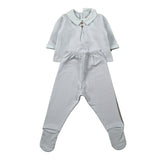 Calamaro Completo 2 Pezzi Shirt-Ghettina Azzurro per Neonato 11171X AZZURRO CALAMARO 