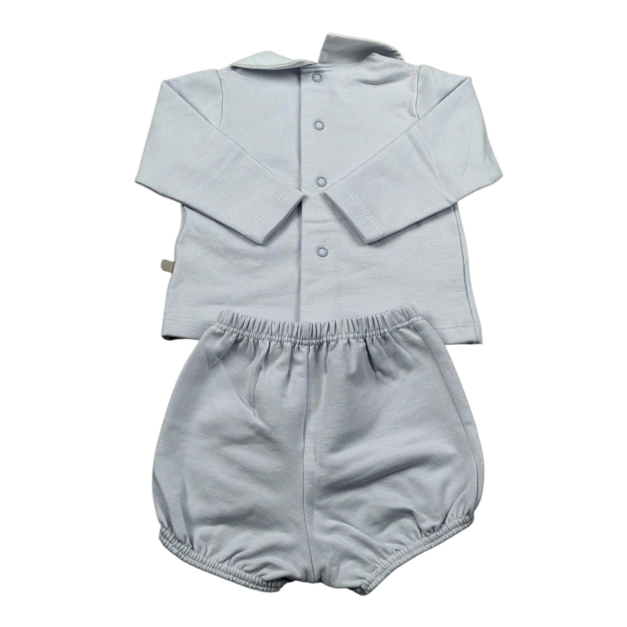 Calamaro Completo 2 Pezzi Shirt-Culotte Azzurro per Neonato 11173 AZZURRO CALAMARO 