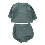 Calamaro Completo 2Pz Maglia-Coulotte tinta unita Verde per Neonato 11187 VERDE CALAMARO 
