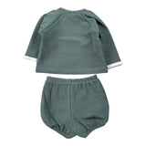 Calamaro Completo 2Pz Maglia-Coulotte tinta unita Verde per Neonato 11187 VERDE CALAMARO 