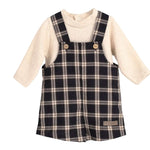 Calamaro Completo 2Pz Salopette-Shirt Beige per Bambino 11236J BEIGE CALAMARO 
