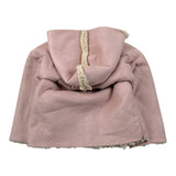 Calamaro Cappotto tinta unita con Cappuccio E Pelliccia Rosa per Neonata 14020 ROSA CALAMARO 