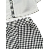Calamaro Completo 2Pz Camicia-Coulotte Bicolore Bianco/Nero per Neonato 17686 BIANCO/NERO CALAMARO 
