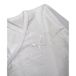 Calamaro Body tinta unita con Ricami Bianco per Neonata 18020 BIANCO CALAMARO 