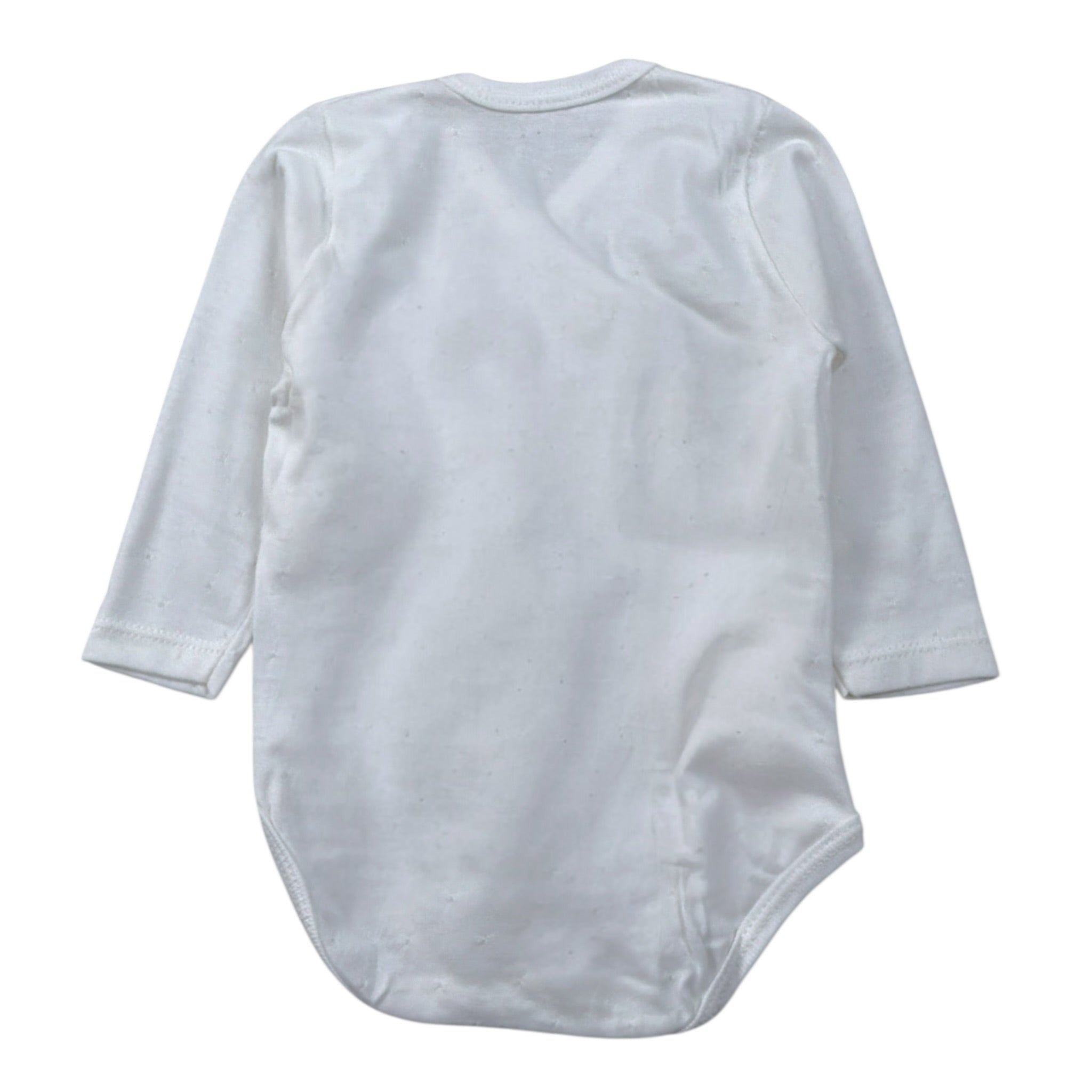 Calamaro Body tinta unita con Ricami Panna per Neonata 18020 PANNA CALAMARO 