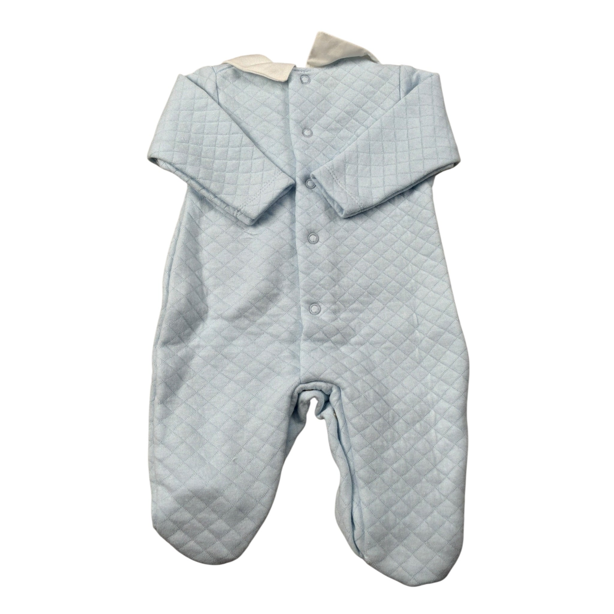 Calamaro Tutina Manica Lunga Tint Unita Azzurro per Neonato 33033 AZZURRO CALAMARO 