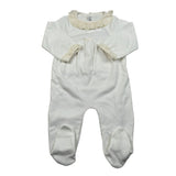 Calamaro Tutina Manica Lunga tinta unita Panna per Neonata 33047 PANNA CALAMARO 