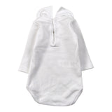 Calamaro Body tinta unita con Colletto Bianco per Neonata 190900 BIANCO CALAMARO 
