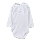 Calamaro Body tinta unita con Colletto Bianco per Neonata JEJE BIANCO CALAMARO 