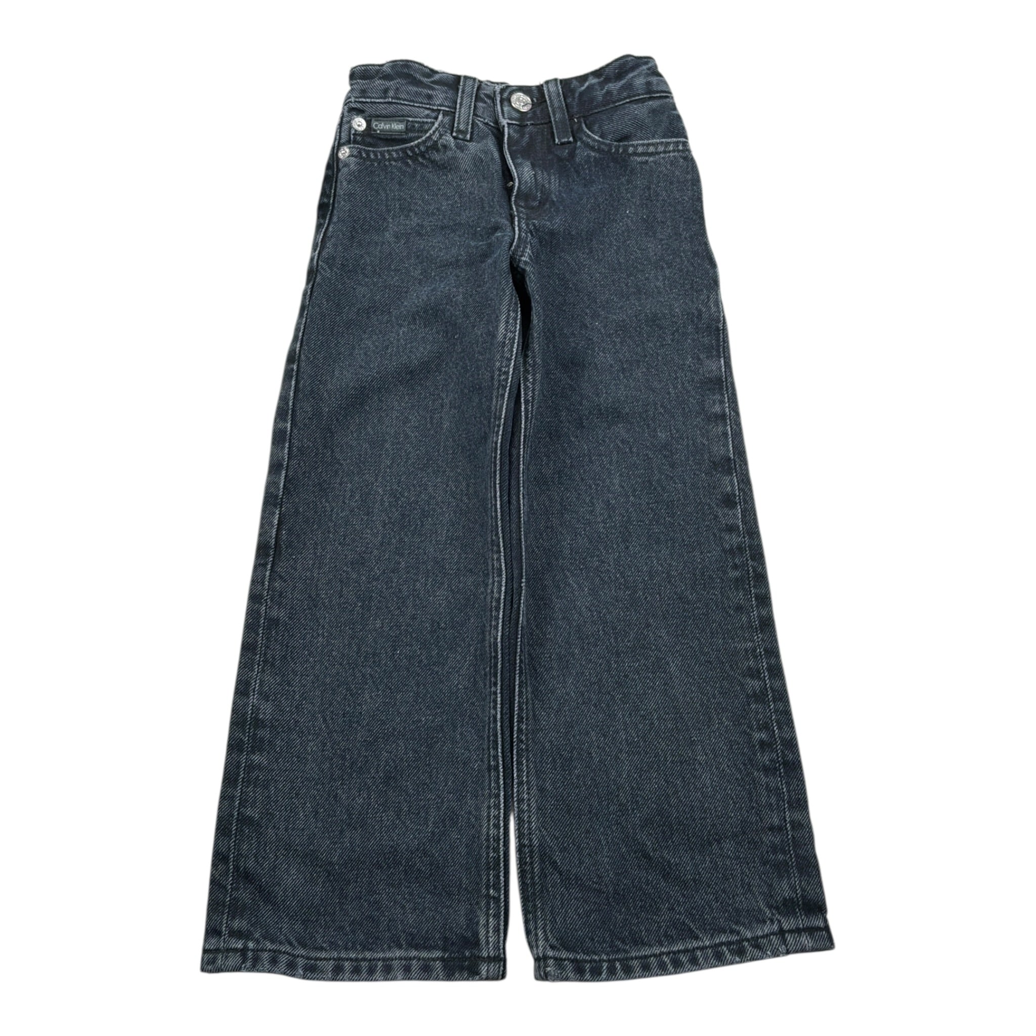 Calvin Klein Jeans tinta unita con Modello A Palazzo Nero per Bambina 02607 NERO CALVIN KLEIN 