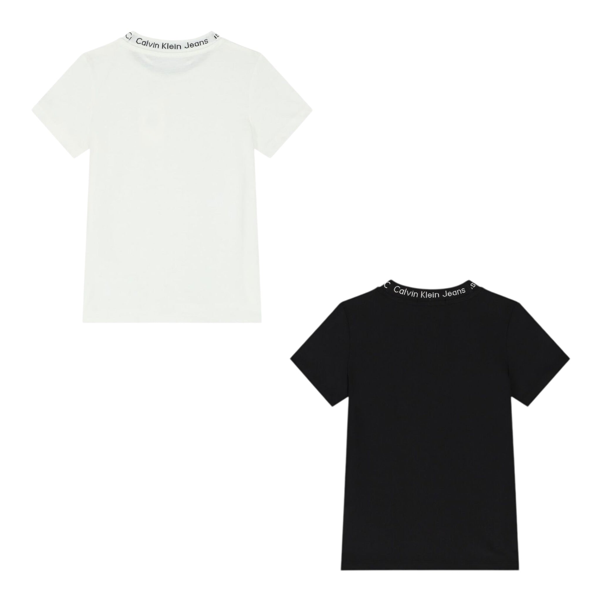Calvin Klein Set 2 T-Shirt Bicolore Bianco/Nero per Bambino IB0IB01887 BIANCO/NERO CALVIN KLEIN 
