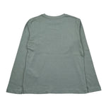 Calvin Klein Shirt Girocollo tinta unita con Logo Verde per Bambino IB0IB02166 VERDE CALVIN KLEIN 
