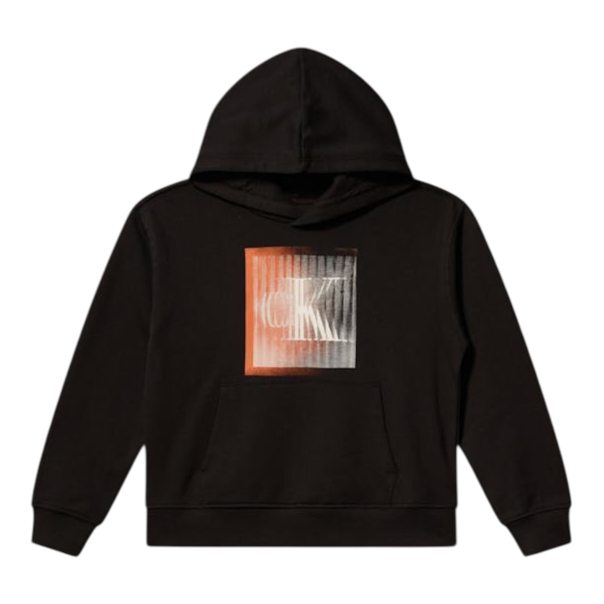 Calvin Klein Felpa Chiusa con Cappuccio tinta unita Nero per Bambino IB0IB02380 NERO CALVIN KLEIN 
