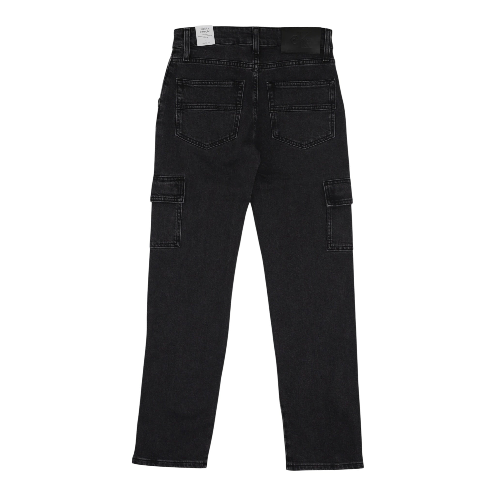 Calvin Klein Jeans tinta unita Cargo Nero per Bambina IB0IB02529 NERO CALVIN KLEIN 